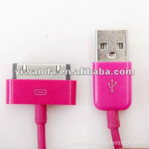 colorful usb data charger cable for apple ipad